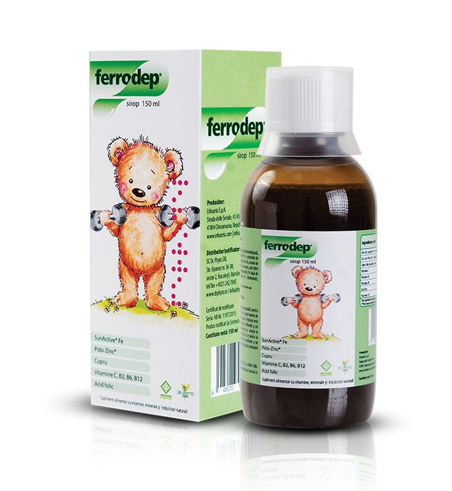 Suplimente alimentare - Ferrodep sirop pentru copii, 150 ml, farmacom.ro