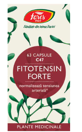 Vitamine si suplimente - Fitotensin Forte C47, 63 capsule, Fares, farmacom.ro