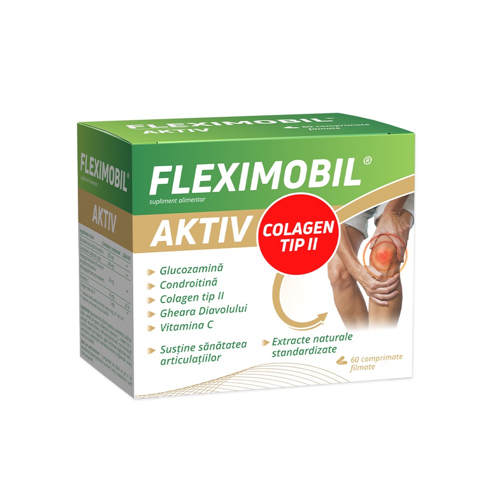 Afectiuni musculare si osoase - FLEXIMOBIL AKTIV * 60 COMPRIMATE FILMATE, farmacom.ro