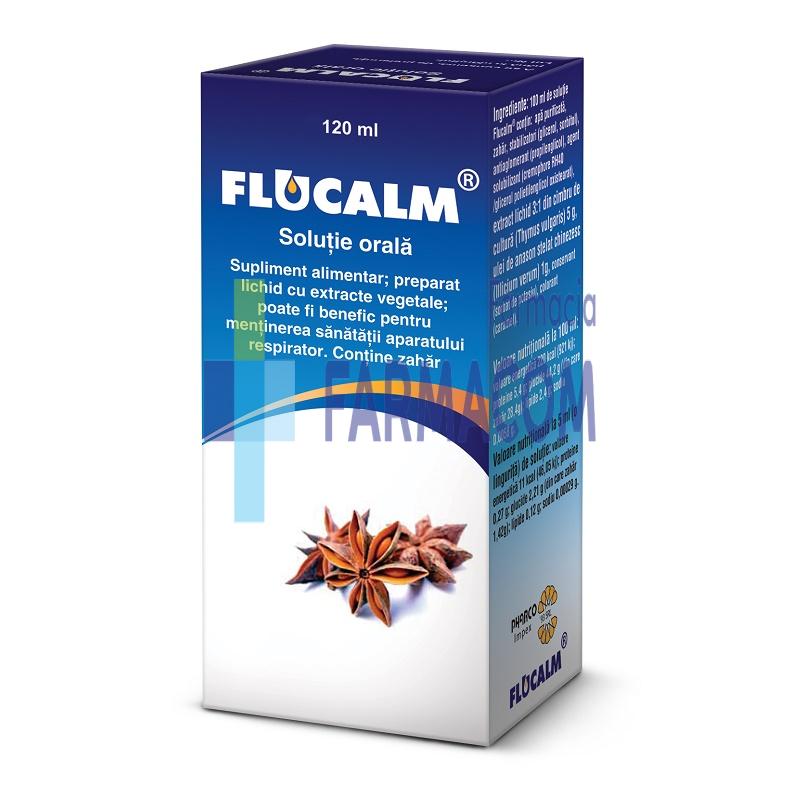 Suplimente alimentare - FLUCALM SIROP * 120 ML, farmacom.ro