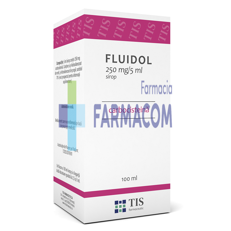 Medicamente fara reteta (OTC) - FLUIDOL 250MG/5ML * 100 ML, farmacom.ro