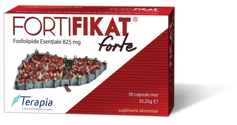 Tulburari digestive, hepatice si biliare - FORTIFIKAT FORTE 825 MG * 30 CAPSULE MOI, farmacom.ro