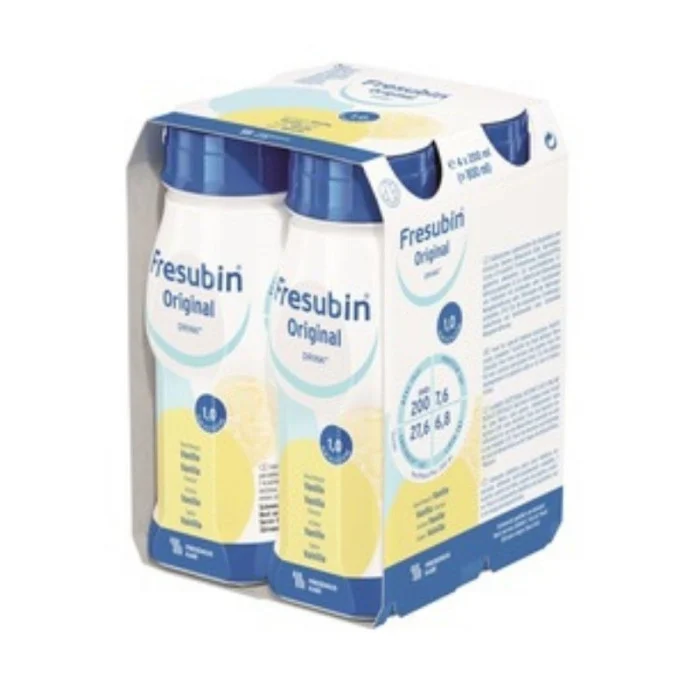Tulburari digestive, hepatice si biliare - Fresbusin Original, Bautura cu aroma de vanilie, 4 x 200 ml, farmacom.ro