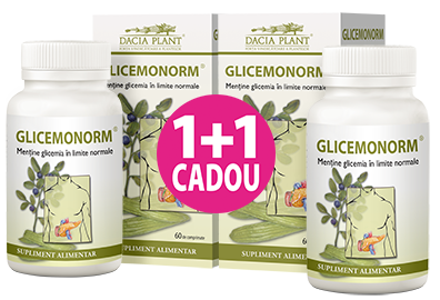 Terapia diabetului - GLICEMONORM 60CPR 1+1 CADOU, farmacom.ro