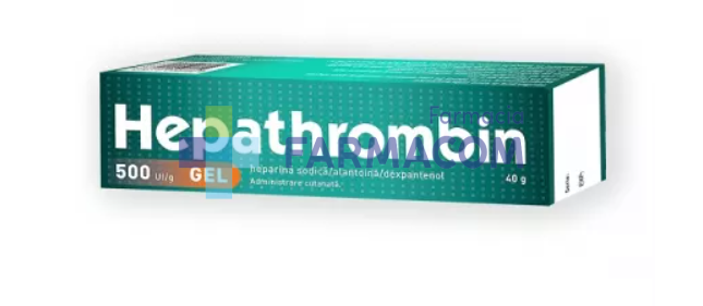 Medicamente fara reteta (OTC) - Hepathrombin Gel, 500 UI/g, 40g, Hemofarm, farmacom.ro