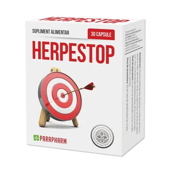 Vitamine si suplimente pentru imunitate - HERPESTOP * 30 CAPSULE PARAPHARM, farmacom.ro