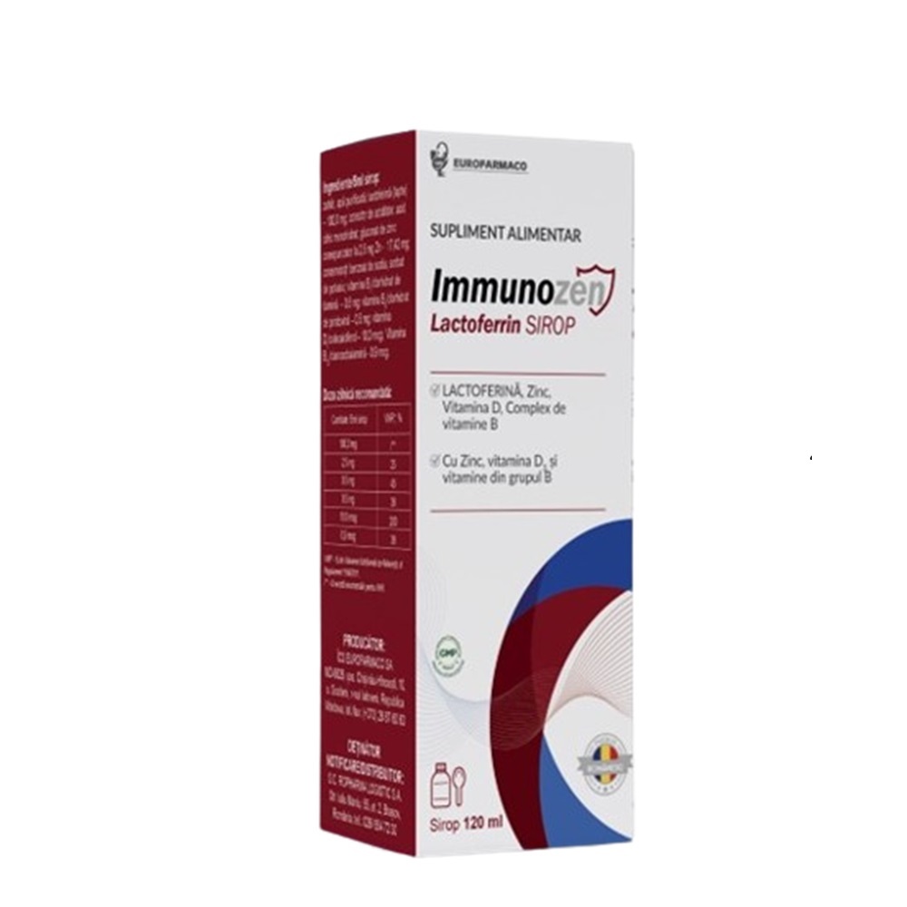 Vitamine si suplimente alimentare pentru copii - IMMUNOZEN LACTOFERRIN SIROP * 120 ML, farmacom.ro