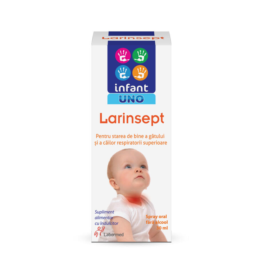 Vitamine si suplimente alimentare pentru copii - INFANT UNO LARINSEPT, SPRAY ORAL * 30 ML, farmacom.ro