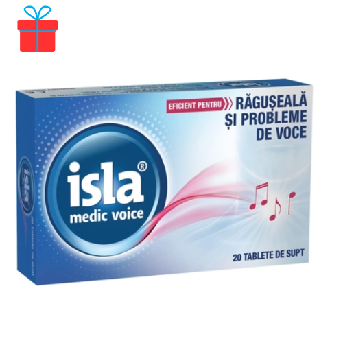 Vitamine si suplimente - ISLA MEDIC VOICE * 20 TABLETE DE SUPT, farmacom.ro