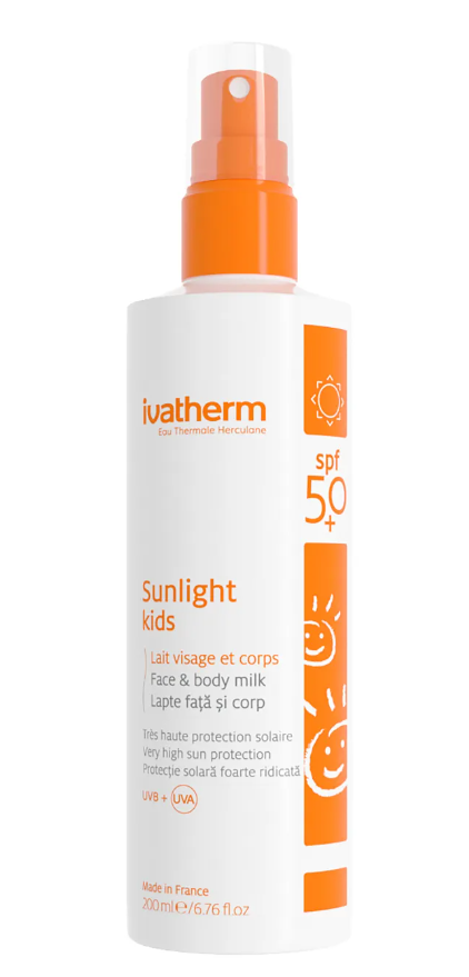 Dermatocosmetice - IVATHERM SUNLIGHT KIDS SPF50 * 200 ML 0947, farmacom.ro