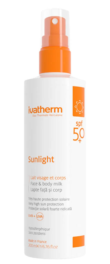 Protectie solara - IVATHERM SUNLIGHT LAPTE ADULTI SPF50+ * 200 ML 0930, farmacom.ro