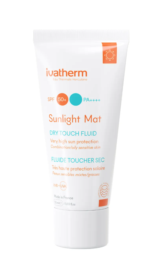 Protectie solara - Ivatherm Sunlight Mat SPF 50+, 50 ml, farmacom.ro