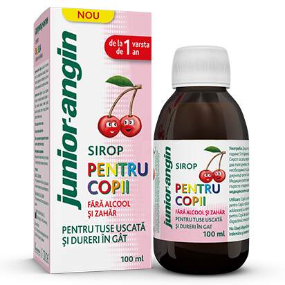 Vitamine si suplimente alimentare pentru copii - JUNIOR ANGIN SIROP * 100 ML, farmacom.ro