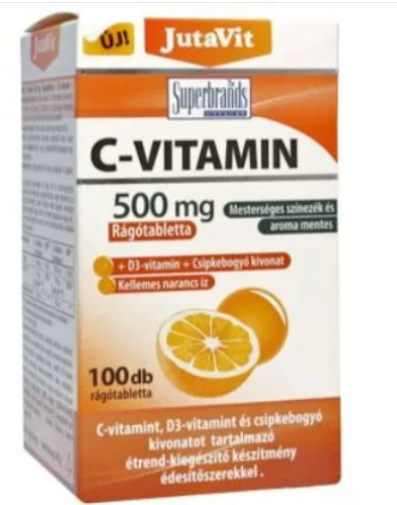 Suplimente, Produse naturiste, Vitamine si Minerale - JUTAVIT VIT C 500 MG+VIT D3+EXTR MACESE * 100 TB, farmacom.ro
