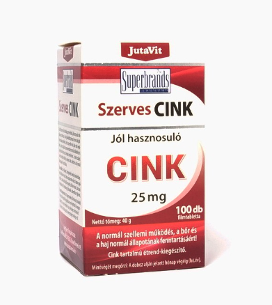 Suplimente alimentare - JUTAVIT ZINC ORGANIC 25 MG * 100 TABLETE, farmacom.ro