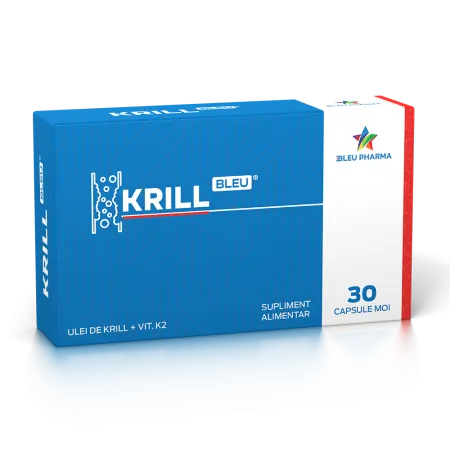 Suplimente pentru scaderea colesterolului - KRILL BLEU * 30 CAPSULE MOI, farmacom.ro