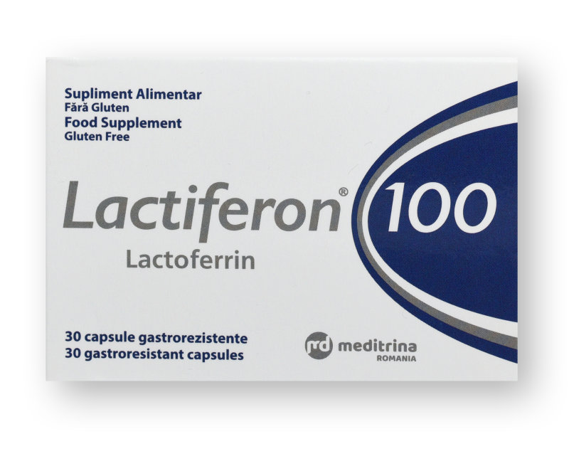 Vitamine si minerale - LACTIFERON 100 * 30 CAPSULE GASTROREZISTENTE, MEDITRINA, farmacom.ro