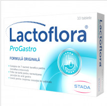 Prebiotice si Probiotice adulti si copii - Lactoflora ProGastro, 10 tablete, Stada, farmacom.ro