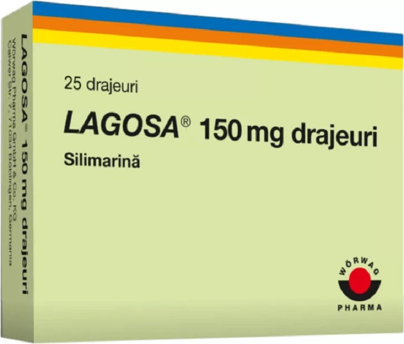 Medicamente fara reteta (OTC) - Lagosa, 150 mg, 25 drajeuri, Worwag Pharma, farmacom.ro