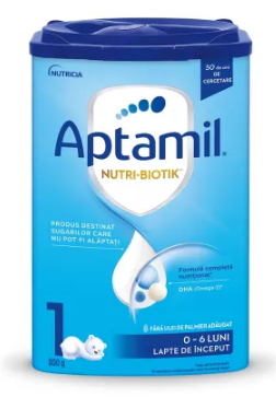 Mama si copilul - Lapte praf Aptamil Nutri Biotik 1, 0-6 luni, 800 g, farmacom.ro