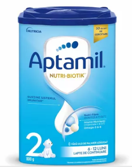 Mama si copilul - Lapte praf Aptamil Nutri Biotik 2, 6-12 luni, 800 g, farmacom.ro