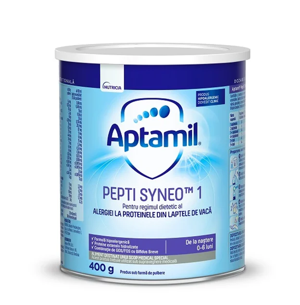 Mama si copilul - LAPTE PRAF APTAMIL PEPTI SYNEO 1 * 400 G, farmacom.ro