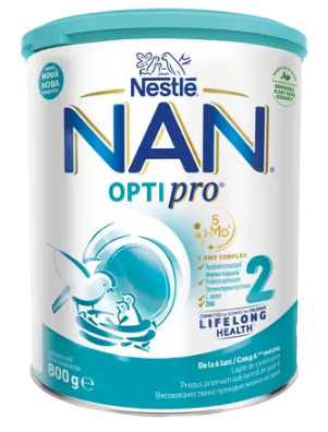 Mama si copilul - LAPTE PRAF NAN 2 OPTIPRO HM-O * 800 G, farmacom.ro