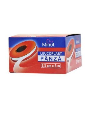 Aparatura si dispozitive medicale - LEUCOPLAST PANZA CU OXID DE ZINC MINUT 2.5 CM * 5 M, farmacom.ro