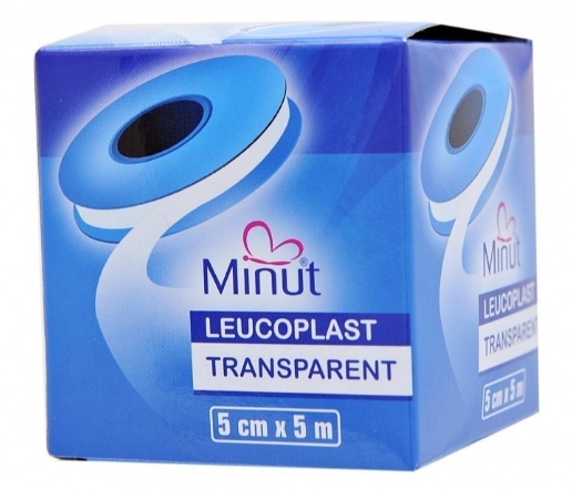 Aparatura si dispozitive medicale - LEUCOPLAST TRANSPARENT MINUT 5 CM * 5 M, farmacom.ro