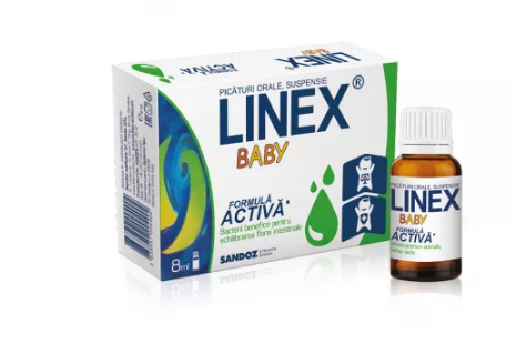 Prebiotice si Probiotice adulti si copii - LINEX BABY PICATURI ORALE * 8 ML, farmacom.ro