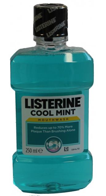 Igiena orala - Listerine apa de gura Cool Mint, 250 ml, farmacom.ro