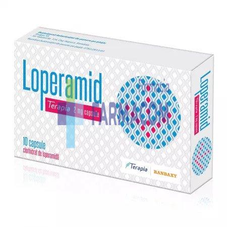 Medicamente fara reteta (OTC) - Loperamid, 2mg, 10 capsule, Terapia, farmacom.ro