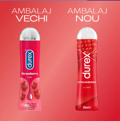 Prezervative/Lubrifianti/Accesorii - LUBRIFIANT DUREX PLAY STRAWBERRY * 50 ML, farmacom.ro