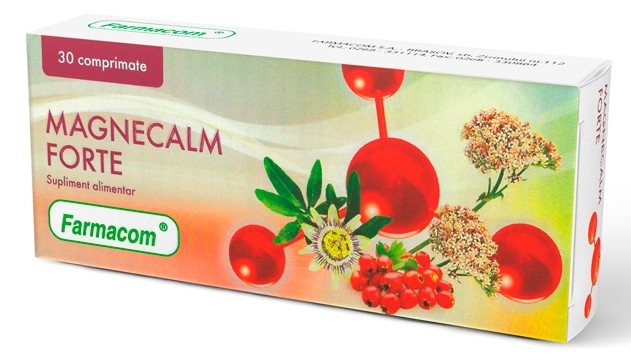 Suplimente alimentare Farmacom - Magnecalm Forte, 30 comprimate, Farmacom, farmacom.ro