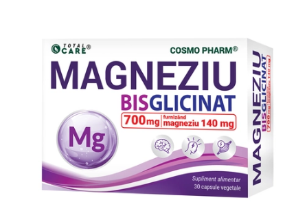 Vitamine si minerale - MAGNEZIU BISGLYCINAT *30 CPS COSMOPHARM, farmacom.ro