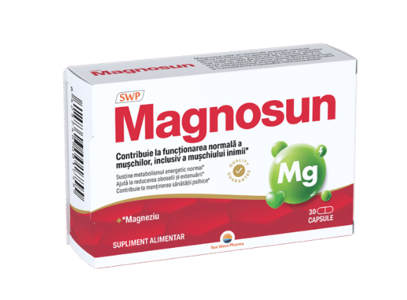 Pastile pentru somn si stres - MAGNOSUN, 30 CAPSULE, farmacom.ro