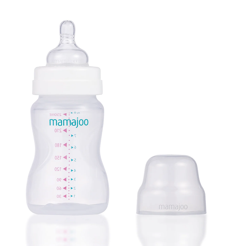 Hrana copii - MAMAJOO BIBERON SILVER+TETINA NR.2/M * 250 ML MMJ1028, farmacom.ro
