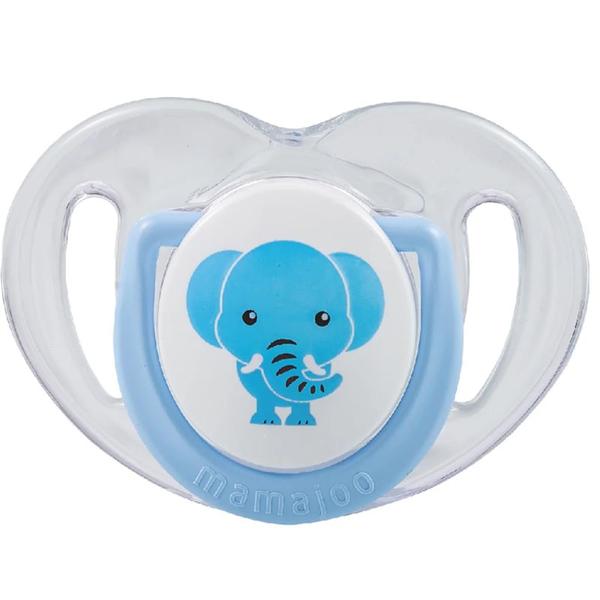 Articole ingrijire bebe - MAMAJOO SUZETA CU DESIGN ORTODONTIC DIN SILICON 12+ ELEFANT MMJ3466, farmacom.ro