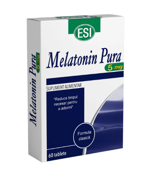 Stres si somn - MELATONINA PURA 5 MG * 60 TABLETE, farmacom.ro