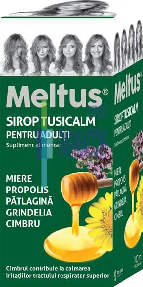 Raceala si gripa - MELTUS SIROP TUSICALM ADULTI * 100 ML, farmacom.ro