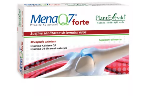 Vitamine si suplimente - MENA Q7 FORTE VIT K2 * 30 CPS, farmacom.ro