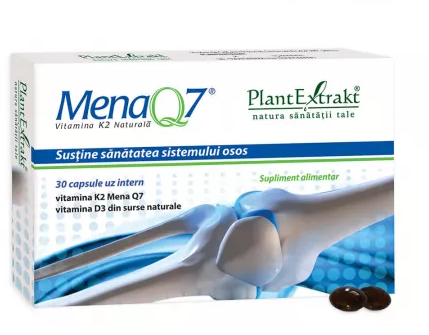 Vitamine si suplimente - Mena Q7 vitamina K2 naturala, Plant Extrakt, farmacom.ro