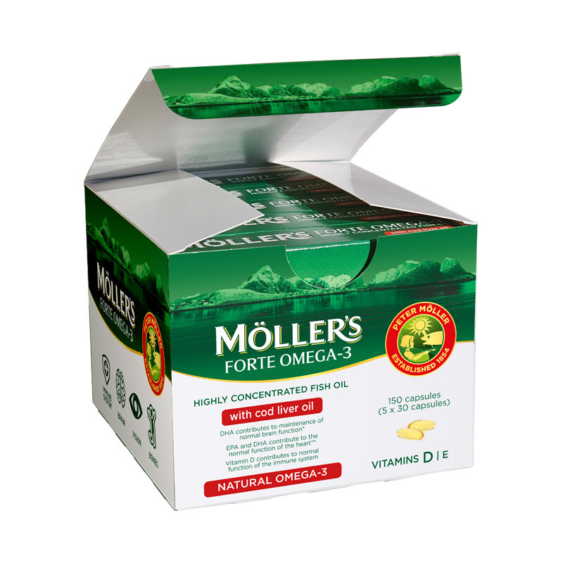 Suplimente, Produse naturiste, Vitamine si Minerale - MOLLERS FORTE OMEGA * 150 CAPSULE, farmacom.ro