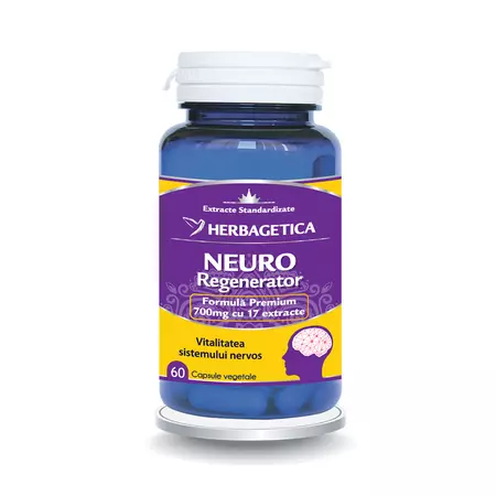 Vitamine si suplimente - NEURO REGENERATOR * 60 CPS HERBAGETICA, farmacom.ro