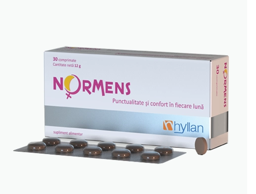 Suplimente menopauza - Vitamine si minerale - Normens, 30 comprimate, Hyllan, farmacom.ro