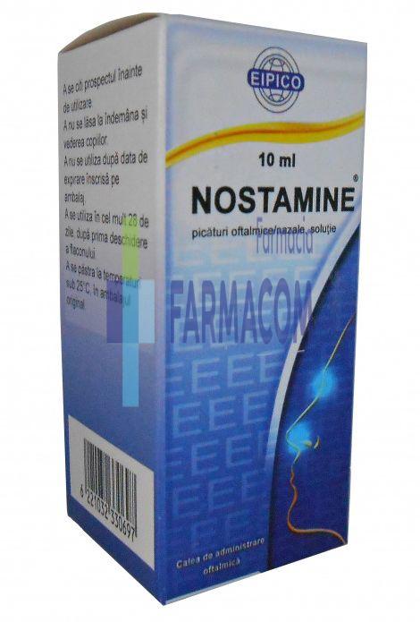 Medicamente fara reteta (OTC) - Nostamine, 10ml, picaturi nazale si ochi, Eipico, farmacom.ro