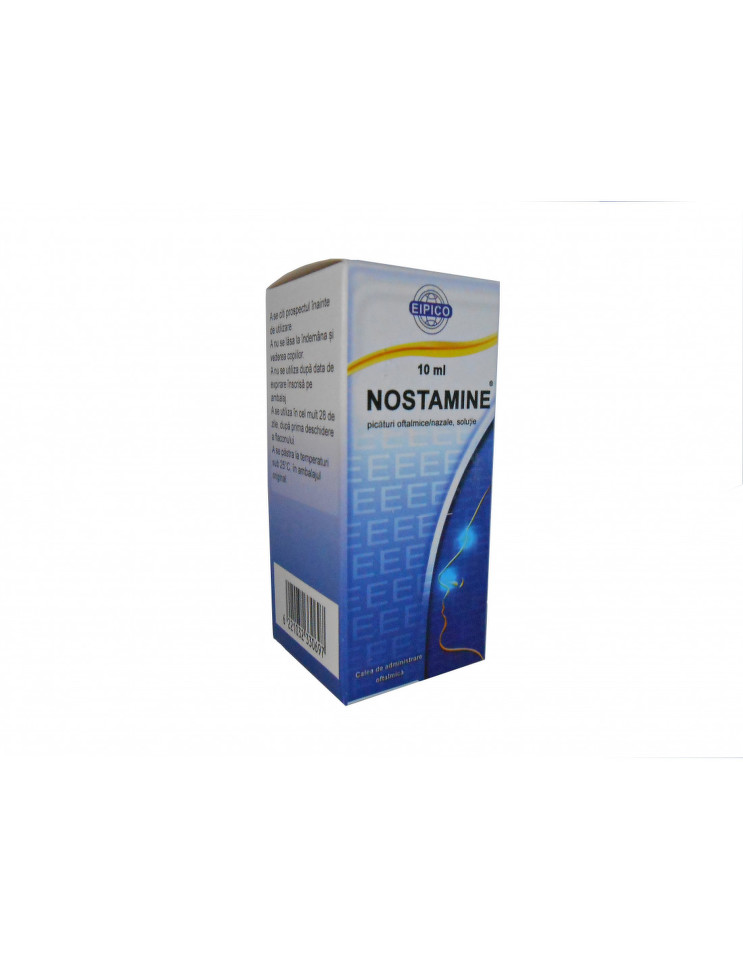 Medicamente fara reteta (OTC) - Nostamine, 10ml, picaturi nazale si ochi, Eipico, farmacom.ro