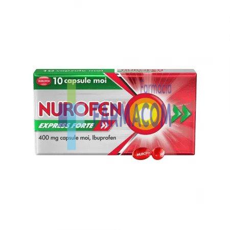 Medicamente fara reteta (OTC) - NUROFEN EXPRESS FORTE 400 MG * 10 CPS MOI RECKITT, farmacom.ro