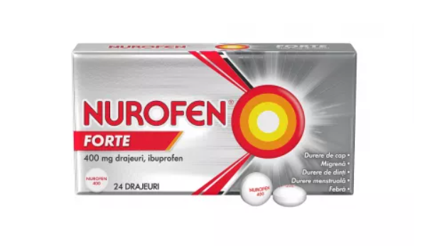 Medicamente fara reteta (OTC) - NUROFEN FORTE 400 MG * 24 DRJ RECKITT, farmacom.ro