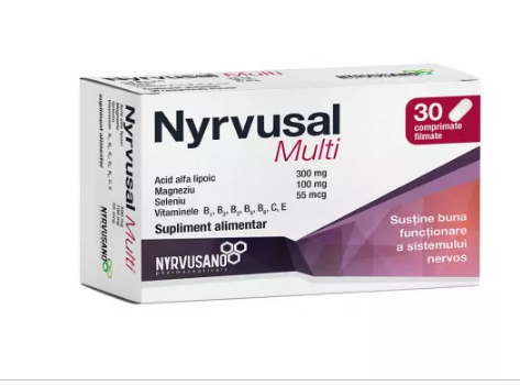 Vitamine si minerale - NYRVUSAL MULTI * 30 COMPRIMATE FILMATE, farmacom.ro